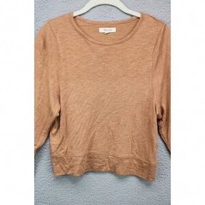Madewell Tan Knit Top
